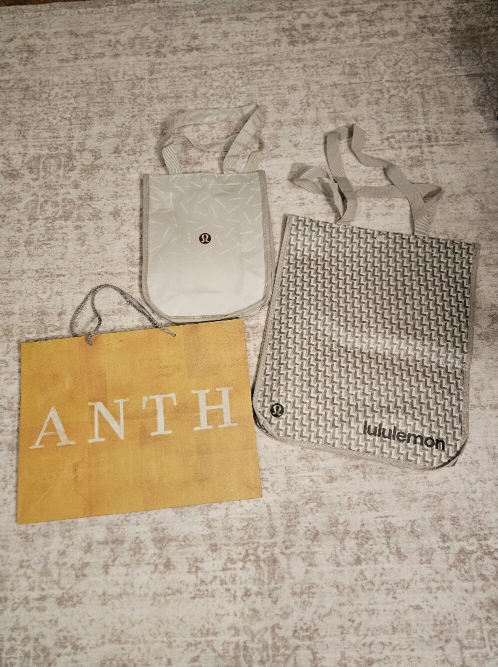lululemon + Anthropologie Shopping Bags